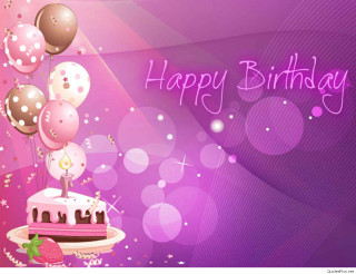 Birthday card cake balloons happy - a cake and balloons free wallpaper
