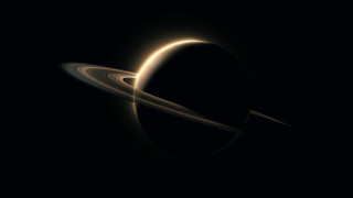 Saturn ring light atmosphere space - a. hardy free wallpaper