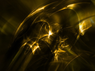 Yellow black circular design background - an abstract painting free wallpaper for desktop