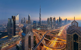 Tokyo cityscape night lights bridge 7 - tall free wallpaper