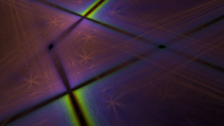 Purple green abstract stars lines - the center of the image free wallpaper