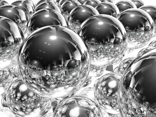 Shiny balls white background black - photo of them free wallpaper