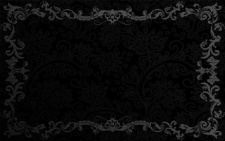 Black white floral design vines - a floral design free wallpaper for desktop