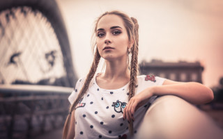 Elina karimova portrait braid bridge - aestheticism free wallpaper for desktop