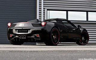 Black sports car garage roller - a garage door free wallpaper