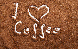 Heart coffee sand cave art - coffee free wallpaper