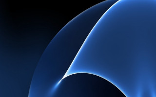 Blue abstract curve black circle - the bottom of it free wallpaper