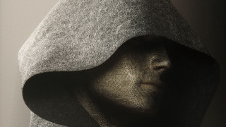 Hooded face blanket redframe concrete - a red frame free wallpaper for desktop