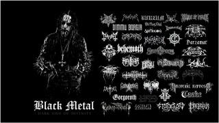 Black metal band logos background - metal free wallpaper