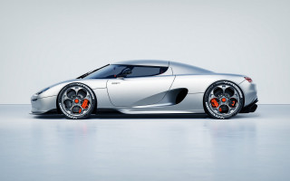 Silver sportscar orange wheels white - path free wallpaper