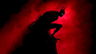 Demonic demon glowing eyes horns - ben templesmith free wallpaper