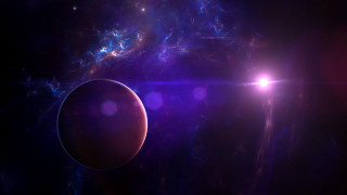 Space light distant planet moon - space free wallpaper for desktop