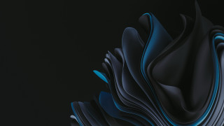 Black blue abstract curves ambient - cinema 4 d free wallpaper
