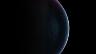 Black white red holography planet - anish kapoor free wallpaper