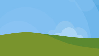 Green field blue sky white - a white bird free wallpaper for desktop