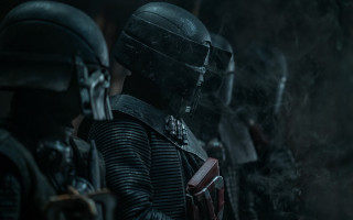 Group people black helmets smoke - their mouth free wallpaper for desktop