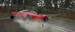 Red sports car smoking hood - the hood and the hood free wallpaper