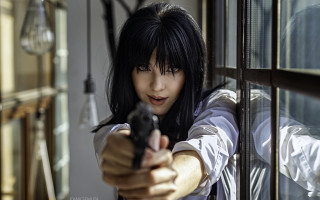 Aramenta dianthe vail cosplay aiming - black pants free wallpaper for desktop