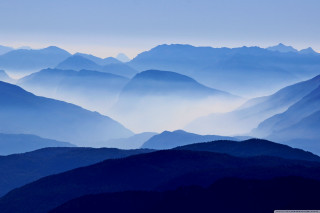 Mountain range blue sky clouds 11 - eric deschamps free wallpaper for desktop