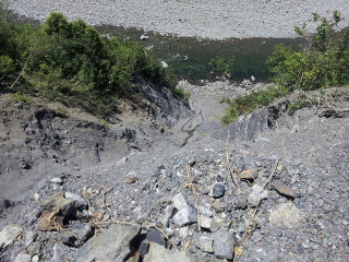 River rocky forest bench nature - river free wallpaper