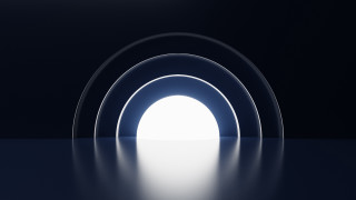 White light tunnel moon volumetric - the end of the tunnel free wallpaper for desktop