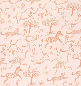 Animals trees pattern wallpaper design - a storybook illustration free wallpaper for tablet