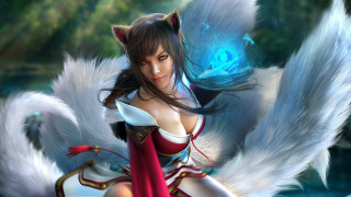 Ahri vastaya fox tails fantasy - a costume free wallpaper