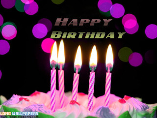 Birthday cake lit candles happy - a birthday cake free wallpaper for desktop