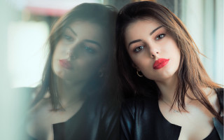 Elina karimova portrait red lipstick - red lipstick free wallpaper