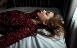 Woman laying bed blonde closed - 8 5 mm f 1. free wallpaper