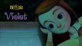 Cartoon character leaning large vase - arabella rankin free wallpaper for desktop