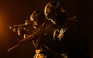 Soldiers guns dark light cinematic - their hands in free wallpaper