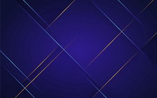 Blue diagonal gold lines darkblue - geometric abstract art free wallpaper for desktop
