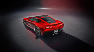 Red sports car dark room 78 - a spotlight free wallpaper