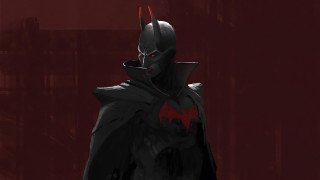 Batman black suit red eyes - a batman free wallpaper