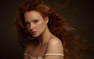Elina karimova red hair wind - behance hd free wallpaper