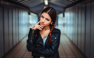 Black jacket portrait elfsa bleda - elsa bleda free wallpaper