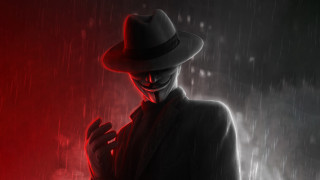 Man hat suit rain redlight - a man in a hat free wallpaper