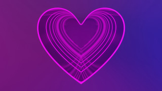 Heart purple hologram background Évariste - object free wallpaper