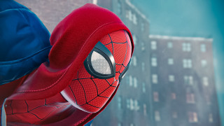 Spiderman cityscape building depthofield fishnets - insane free wallpaper