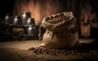 Coffee beans sack table grinder - didier mouron free wallpaper for desktop