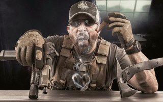 Man gun hat table knife - a gun and a hat free wallpaper