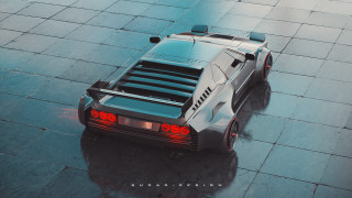 Car brick road lights honeycomb - a brick road free wallpaper