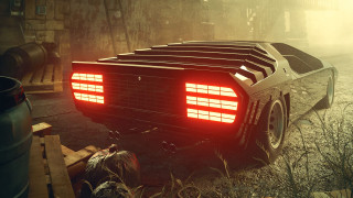 Car red lights yard beer - nearby free wallpaper