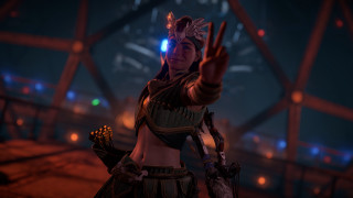 Futuristic armor woman hologram city - a futuristic setting free wallpaper for desktop