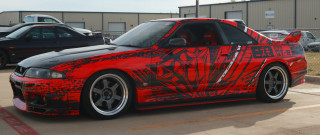 Red car designs parking lot - hood hood free wallpaper