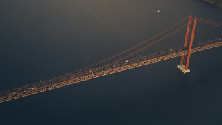 Bridge water boat scenery girl - christo free wallpaper