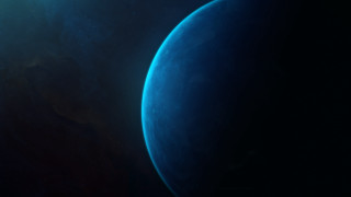 Blue planet moonlight starry sky - a blue planet free wallpaper