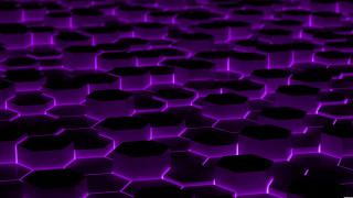 Purple hexagons black 3d render - free textures wallpaper for desktop
