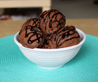 Bowl chocolate donuts blue place - decadent free wallpaper for desktop